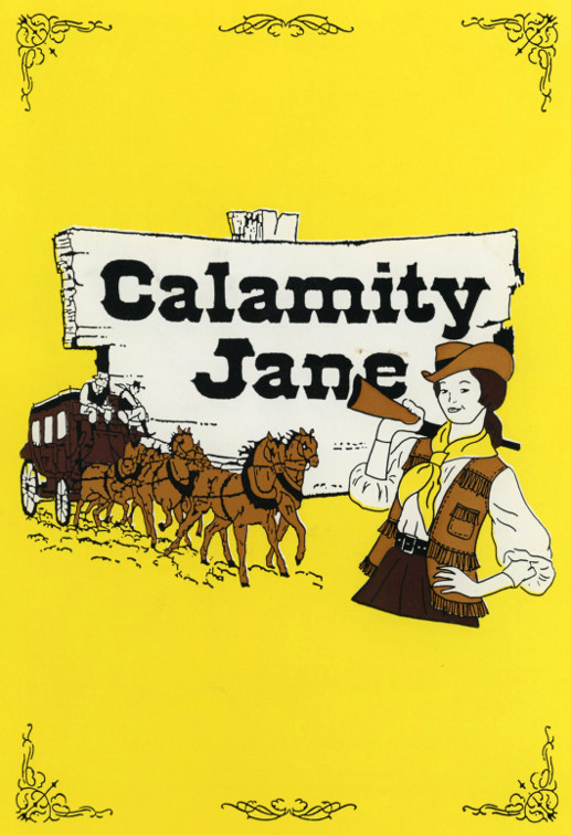 YAOS 1993 Production of 'Calamity Jane' - Programme Front Cover