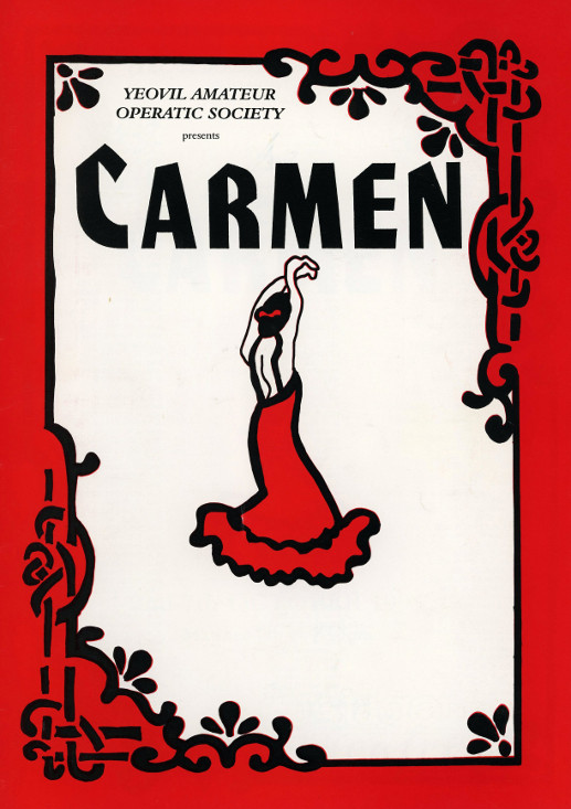 YAOS 1995 Production of 'Carmen' - Programme Front Cover