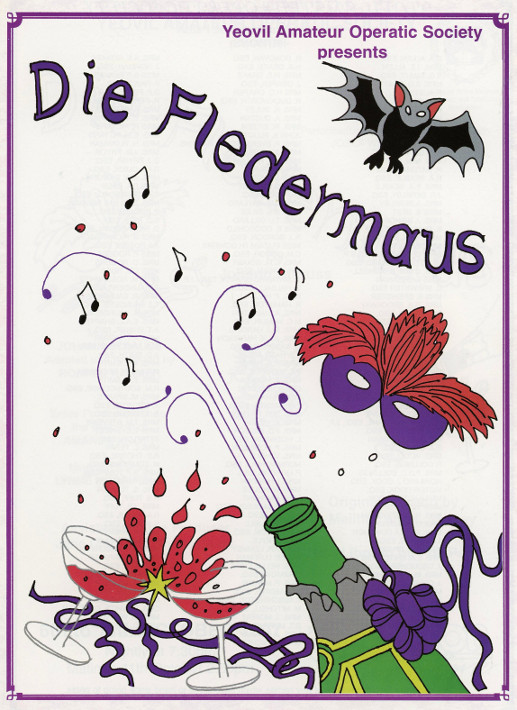 YAOS 1997 Production of 'Die Fledermaus' - Programme Front Cover