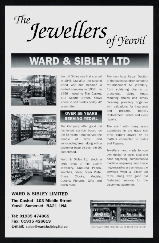 Pg 25: Ward & Sibley Jewellers