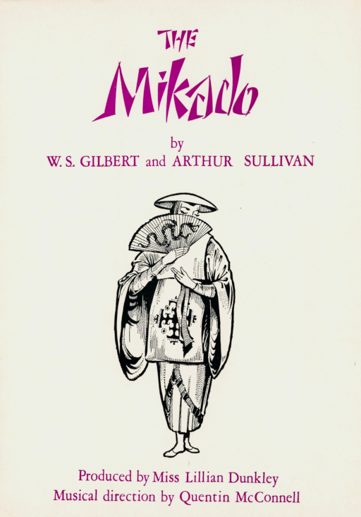Programme Front Cover for 'The Mikado' 1977