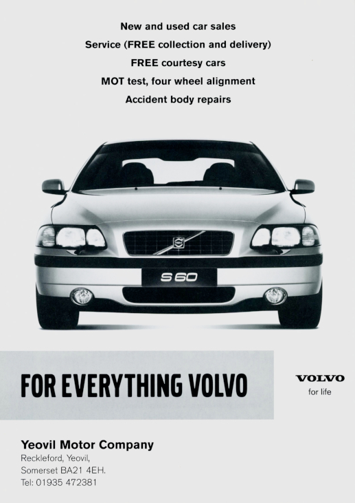 Pg 24: Yeovil Motor Company for everything Volvo