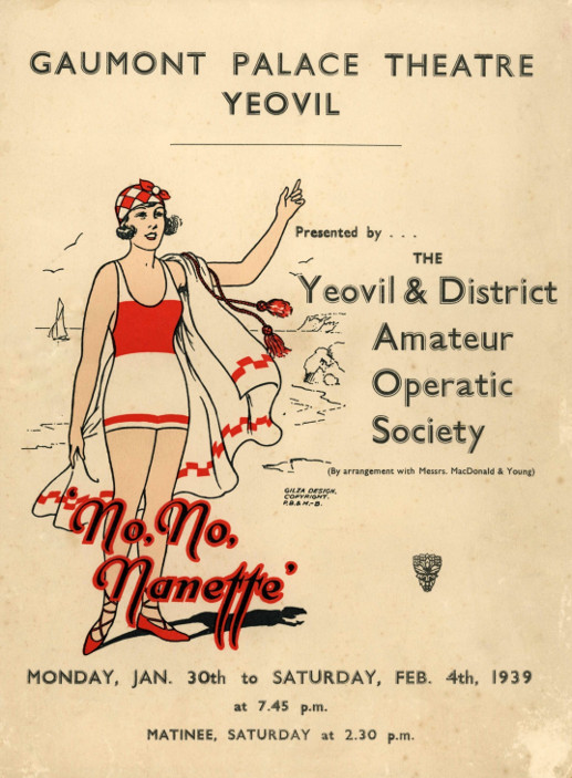 YAOS 1939 Production 'No, No, Nanette' - Programme Front Cover