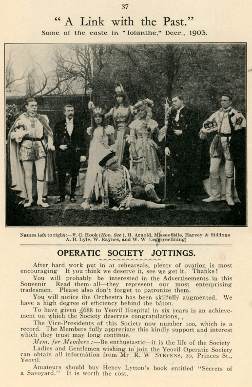 Page 37 (Cast of 'Iolanthe' 1903)