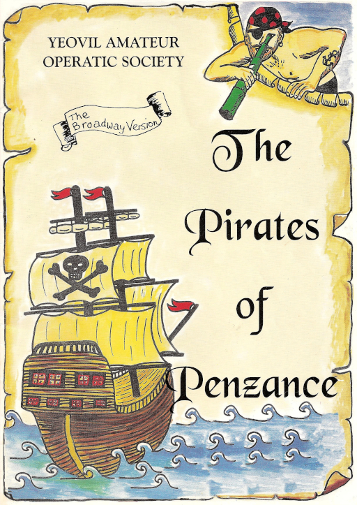 Programme Front Cover for the YAOS production of 'The Pirates of Penzance' (1996)