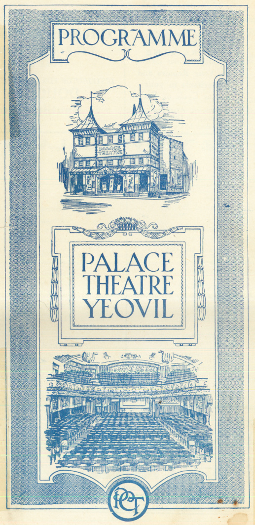 Palace Theatre Yeovil programme (1)