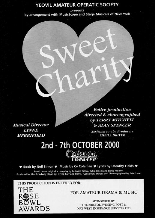 Sweet Charity Programme: Page 01