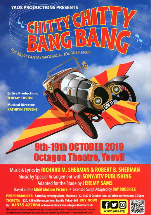 Back Cover - 'Chitty Chitty Bang Bang' October 2019