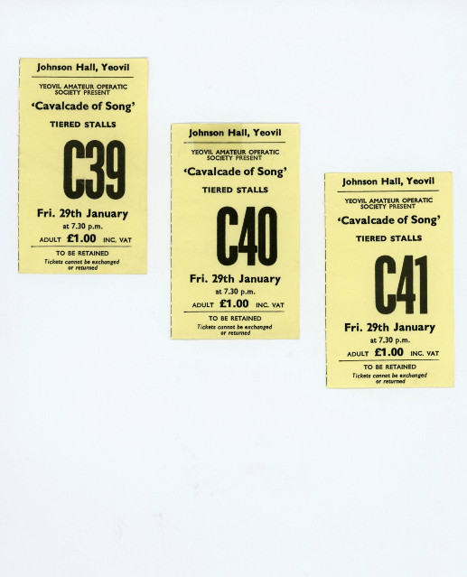 Tickets for 'Cavalcade of Song'