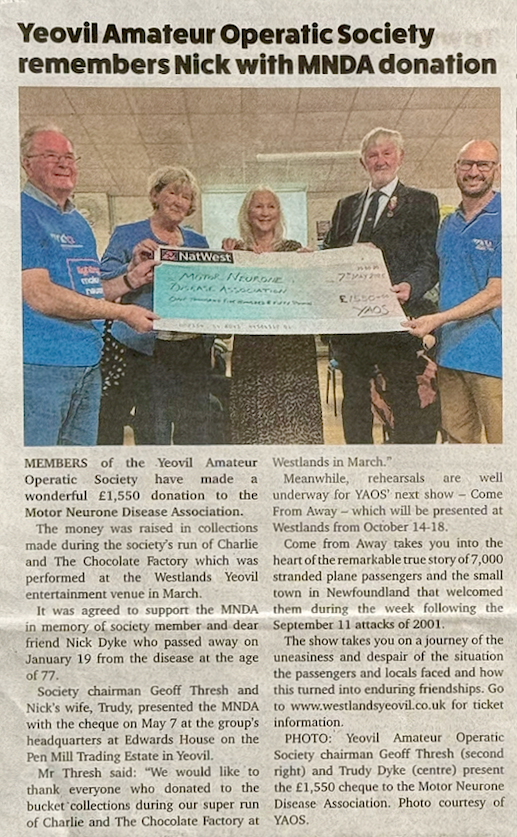 YAOS commemorates Nick Dyke