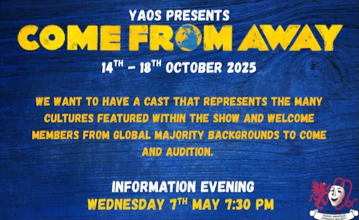'Come From Away' Information Evening 7th May