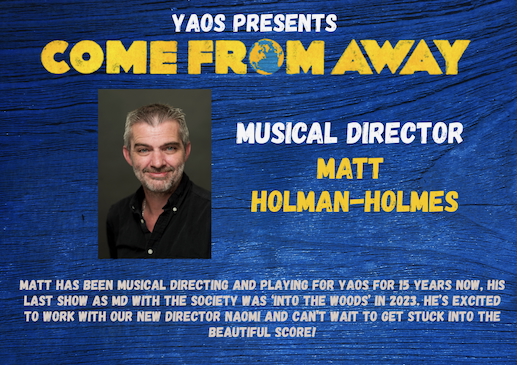 'Come From Away' Musical Director Matt Holman-Holmes