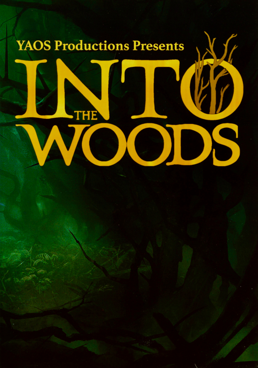 Programme Front Cover for the YAOS 2023 production of 'Into The Woods'
