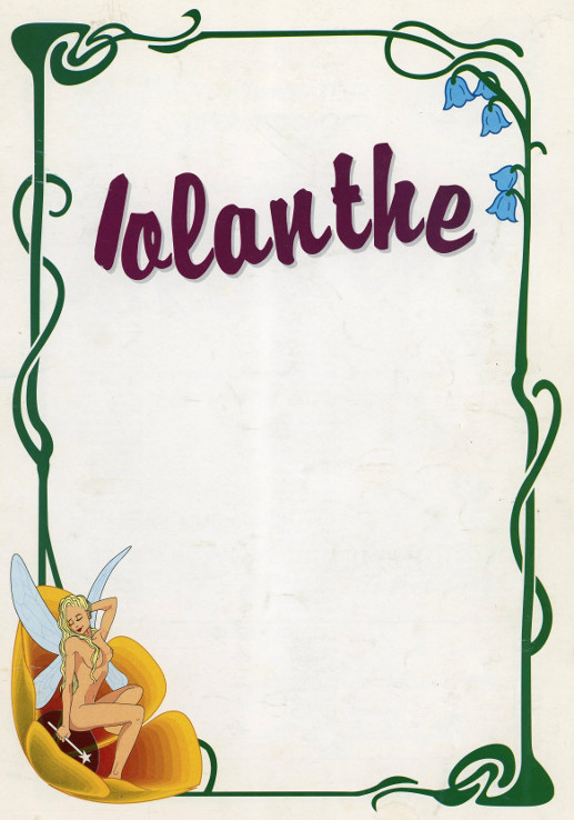 YAOS 1998 Production of 'Iolanthe' - Programme Front Cover