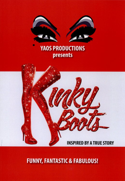 YAOS 2022 Production of 'Kinky Boots' - Programme Front Cover