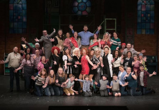 Kinky Boots Cast on stage for Dress Rehearsal