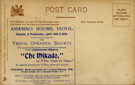 Post Card (rear)