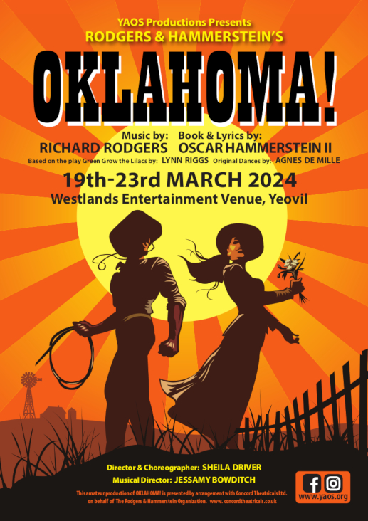 YAOS production of Oklahoma! at Westlands 19-23 March 2024