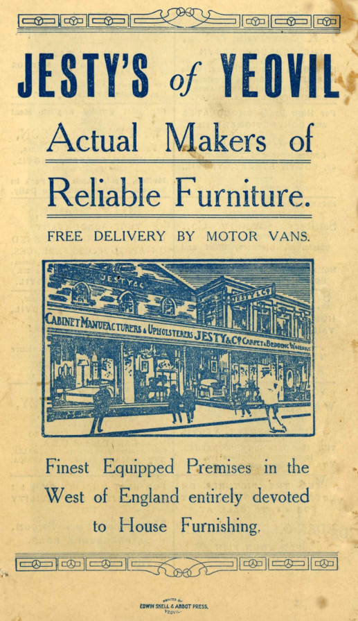 Back Cover (Sponsored by Jesty's of Yeovil)