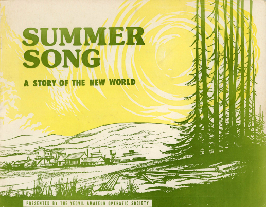 YAOS 1978 Production of 'Summer Song' - Programme Front Cover
