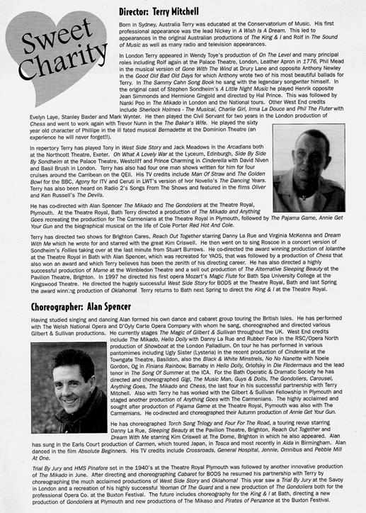 Page 7 Sweet Charity Programme: Page 07